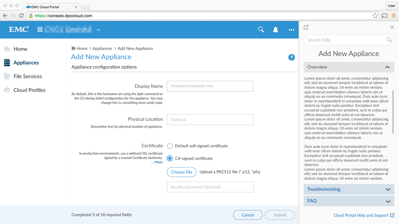 Core Experience Library Form Visual Design Support Panel